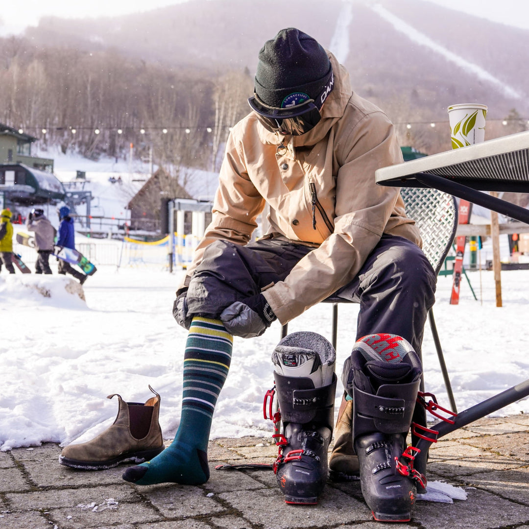 Calcetines de esquí y snowboard de peso medio Snowpack para hombre, por encima de la pantorrilla