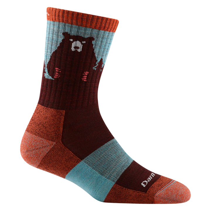 Calcetines de senderismo ligeros Bear Town Micro Crew para mujer