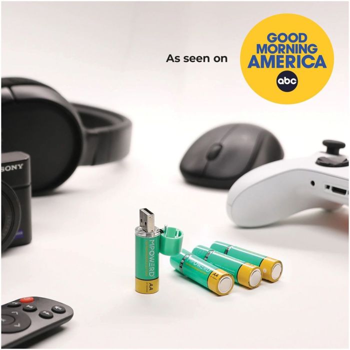 Viri USB Rechargeable AA Batteries - 4 Pack