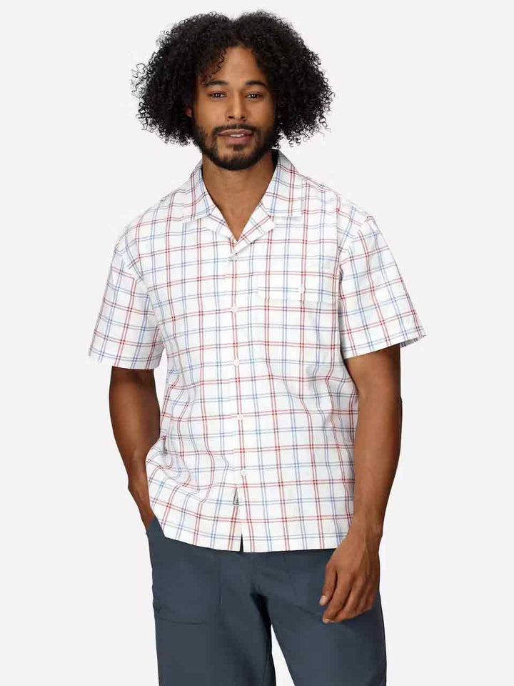 AirExchange UPF 40 Short-Sleeve Novelty Camp Collared Shirt - Men's