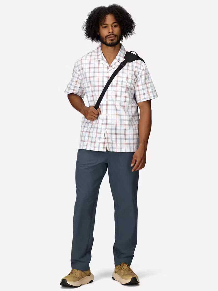 AirExchange UPF 40 Short-Sleeve Novelty Camp Collared Shirt - Men's