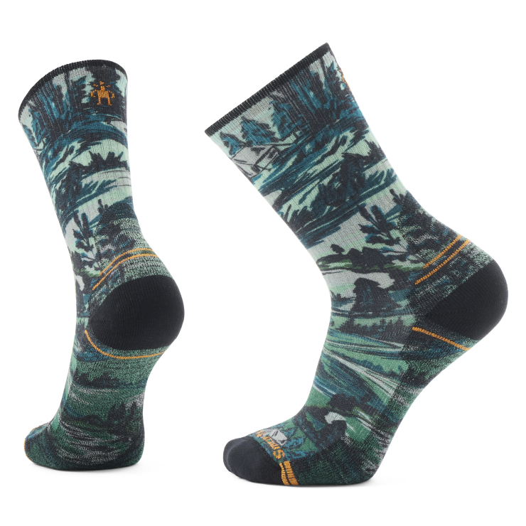 Calcetines deportivos con estampado de campamento y cojín ligero de Hike