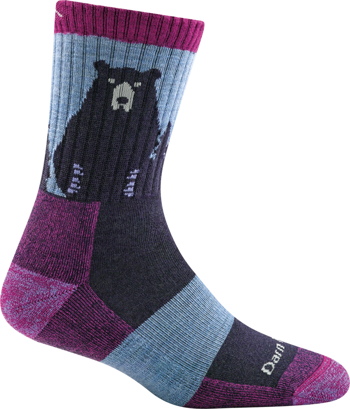 Calcetines de senderismo ligeros Bear Town Micro Crew para mujer