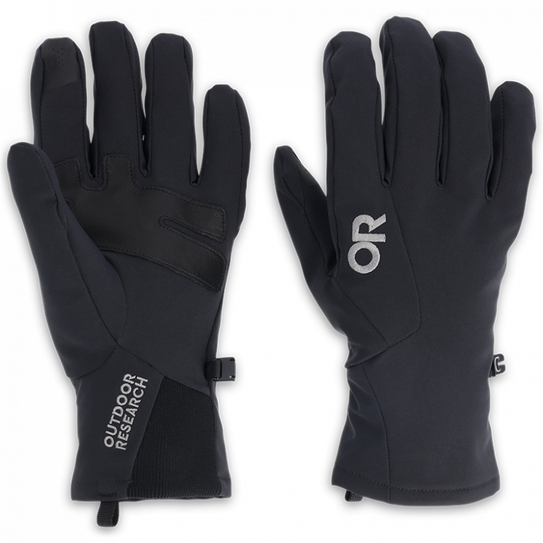 Outdoor Research Men's Sureshot Softshell Gloves - Black, S
