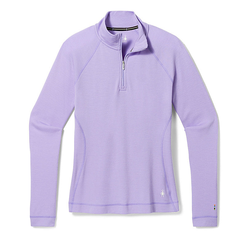 Capa base térmica clásica de merino para mujer con cremallera de 1/4