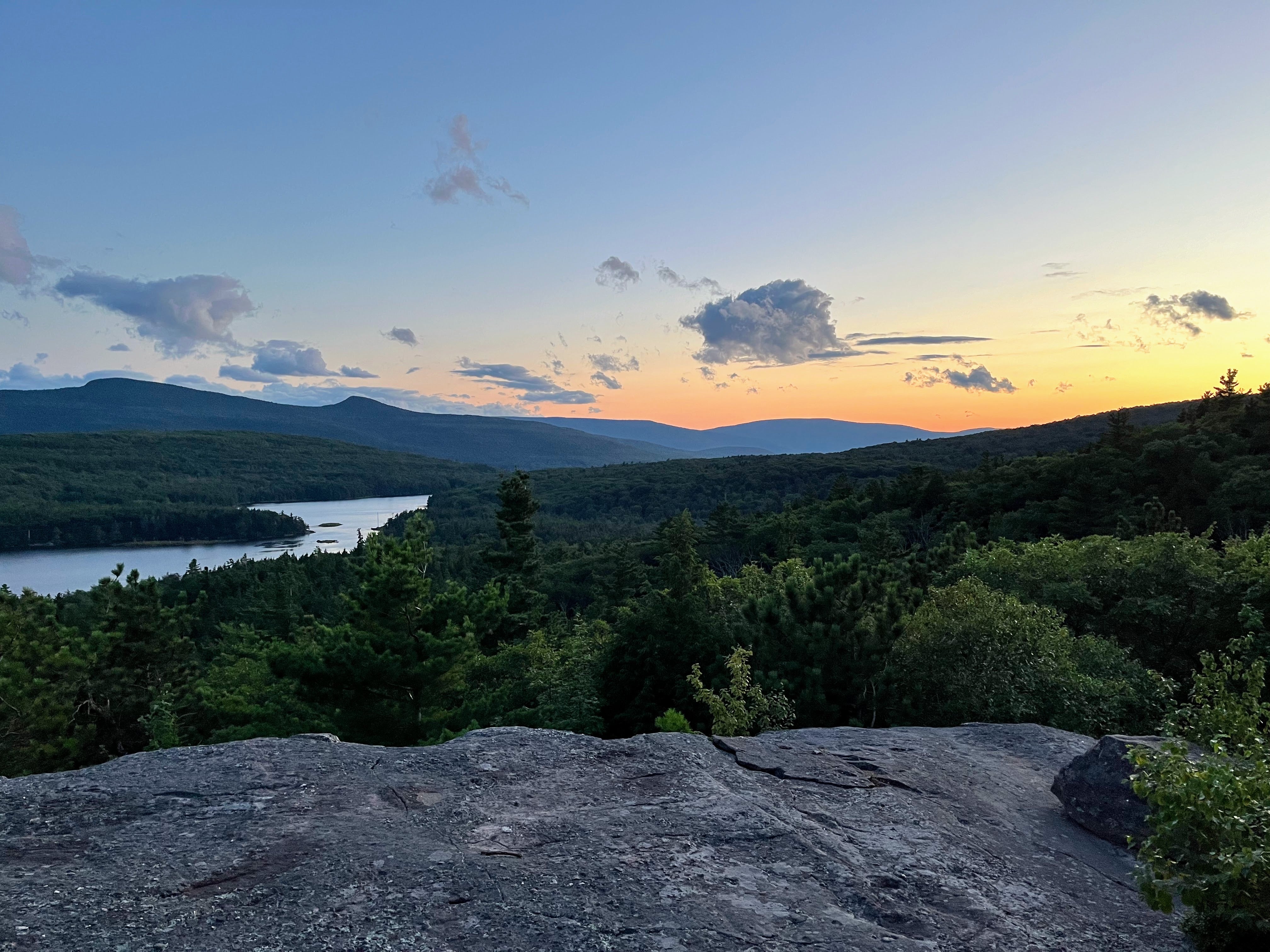 View of North-South Lake from Sunset Rock - Photo by Moe Lemire