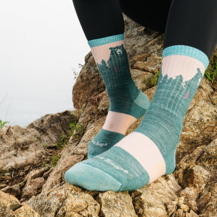 Women's Bear Town Micro Crew Lightweight Hiking Sock