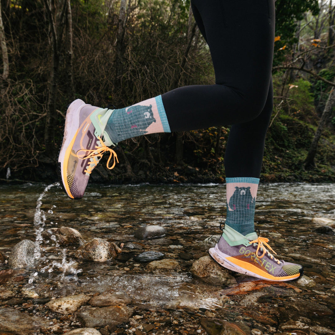 Women's Bear Town Micro Crew Lightweight Hiking Sock