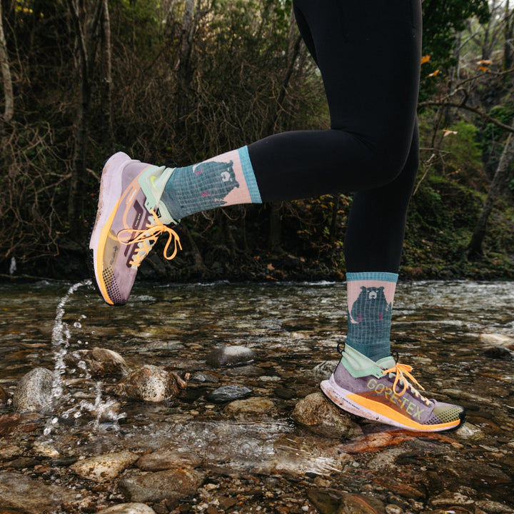 Women's Bear Town Micro Crew Lightweight Hiking Sock