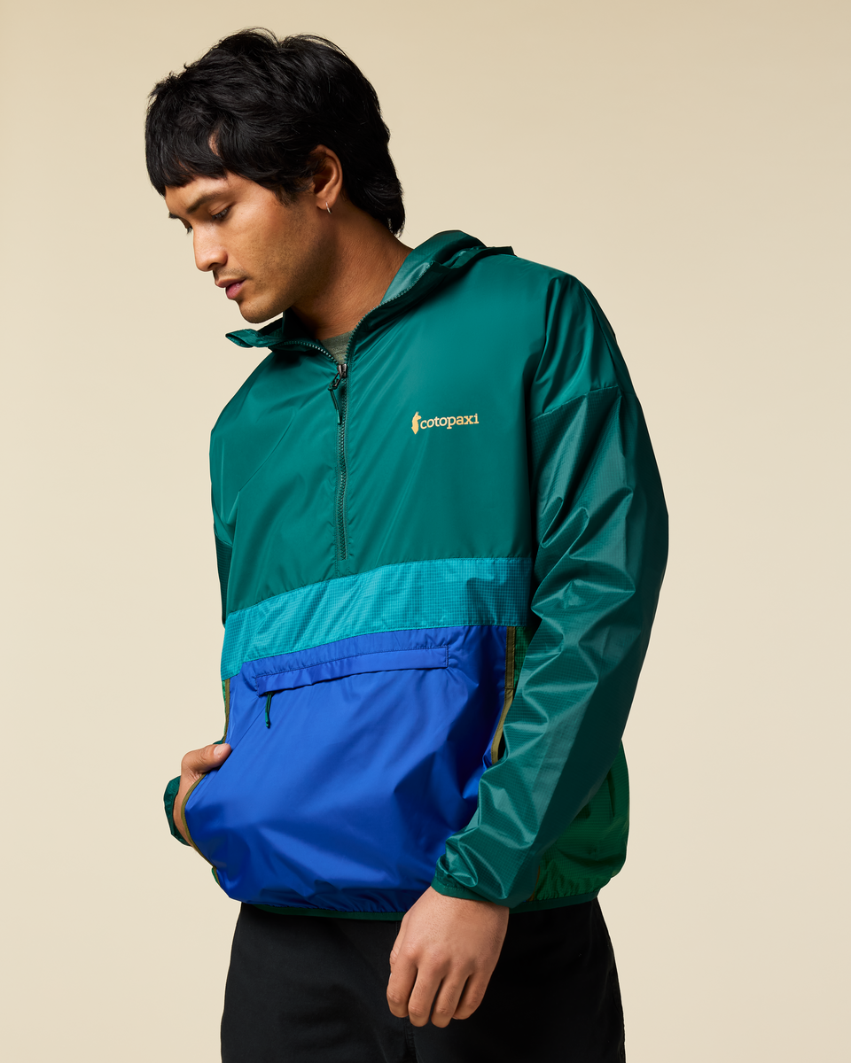 Teca Half-Zip Windbreaker - Mens - Eat More Veggies
