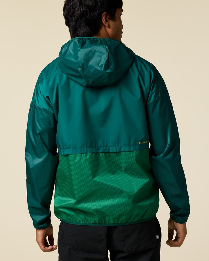 Teca Half-Zip Windbreaker - Mens - Eat More Veggies