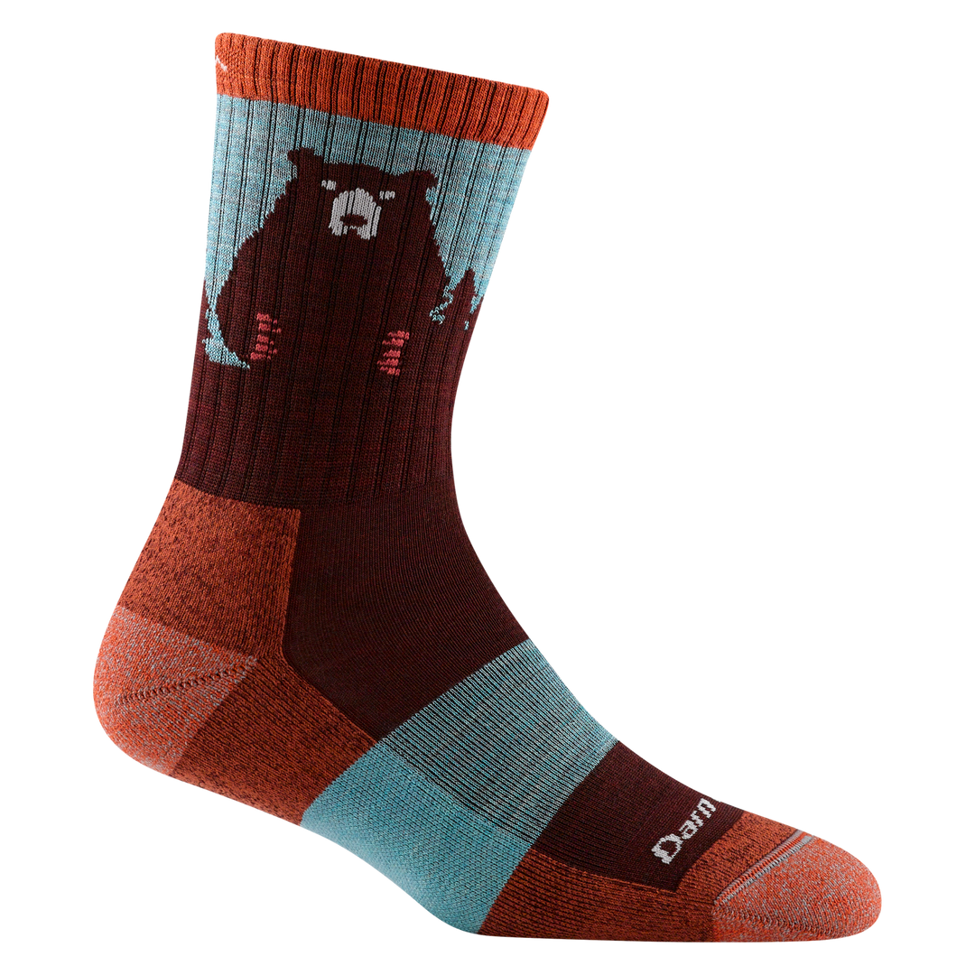Women's Bear Town Micro Crew Lightweight Hiking Sock