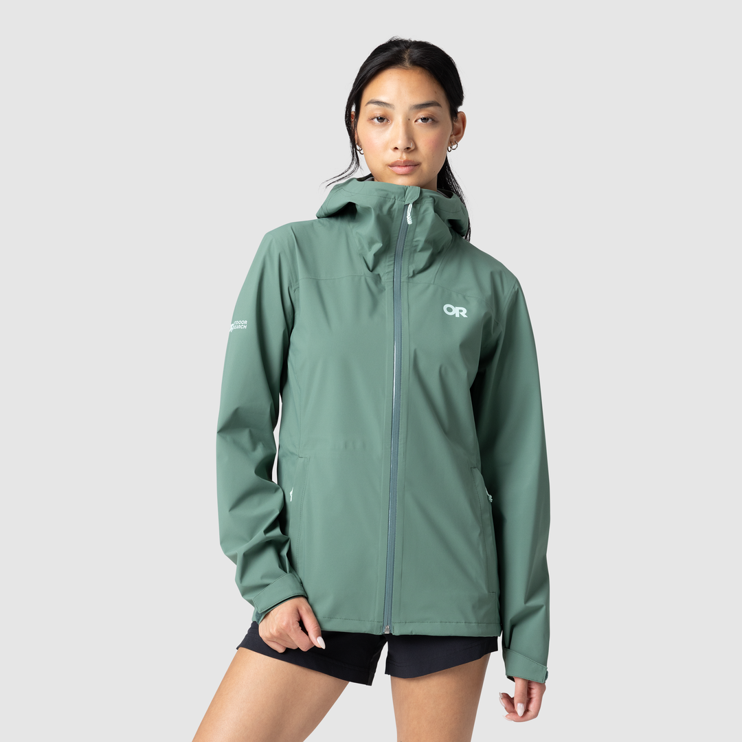 Stratoburst Stretch Rain Jacket - Women's - Malachite