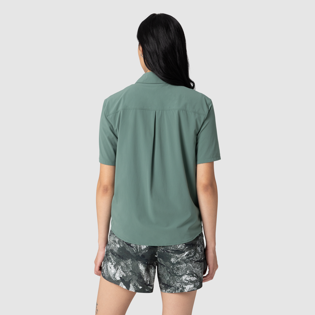 Women's Astroman Short Sleeve Sun Shirt - Malachite