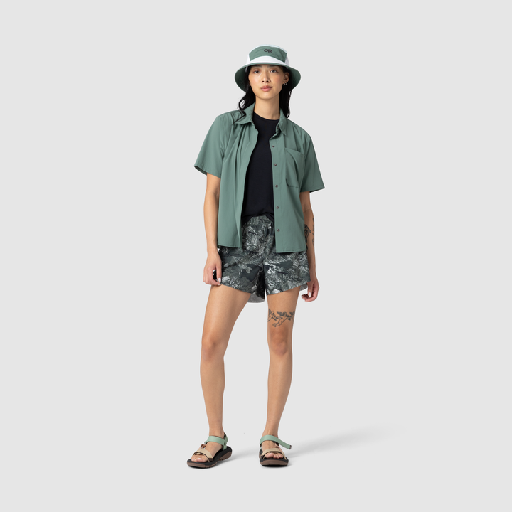 Women's Astroman Short Sleeve Sun Shirt - Malachite