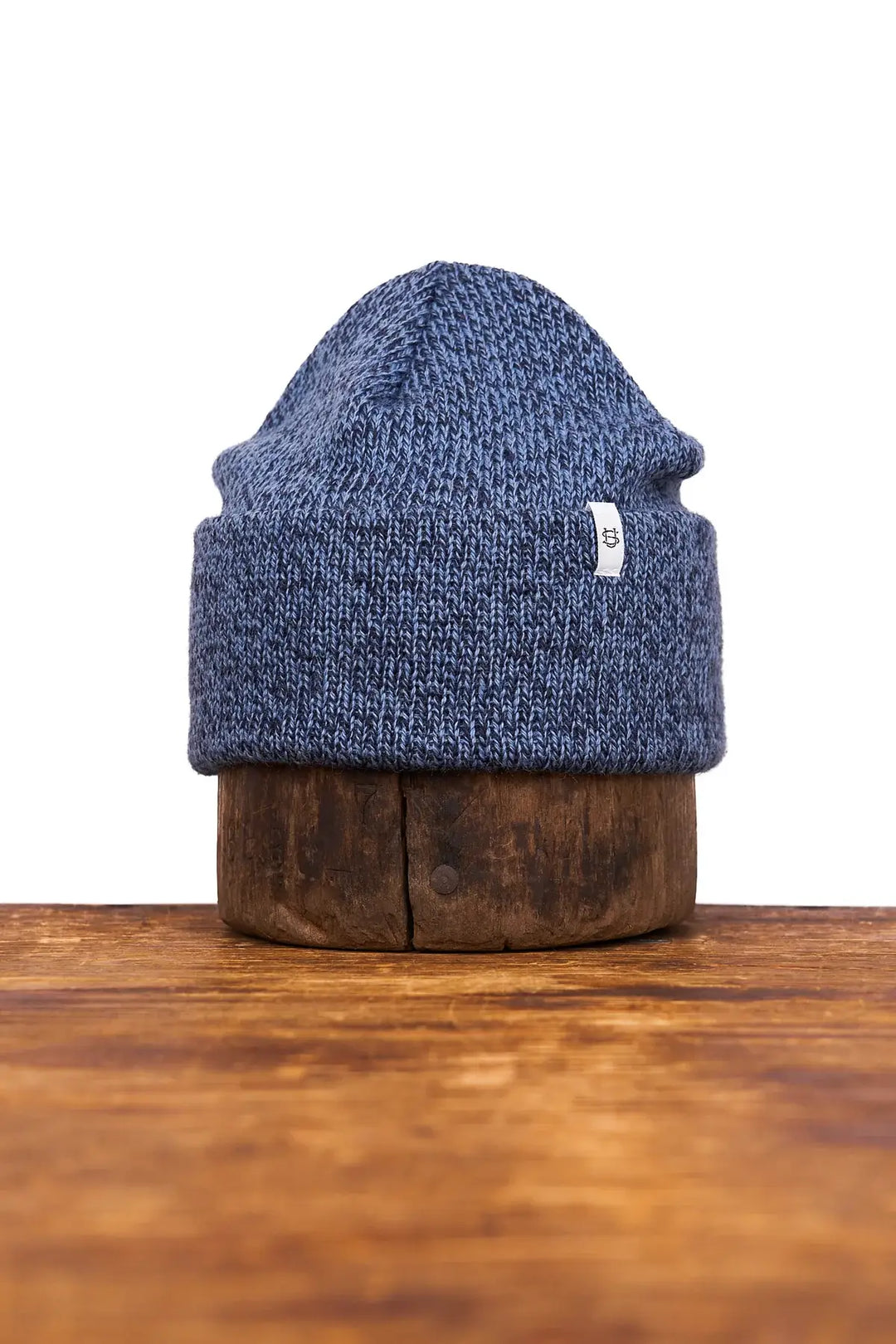 Sky Melange Ragg Wool Beanie