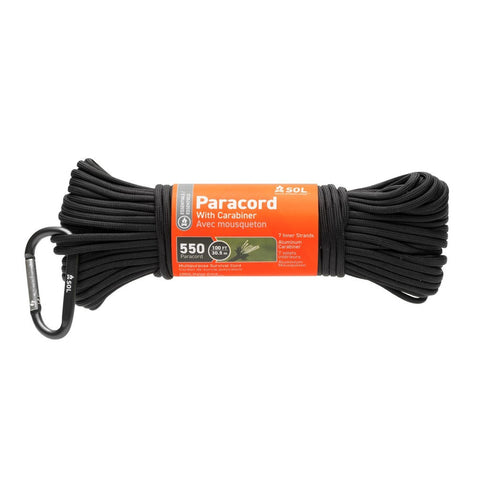 550 Paracord 100 ft with Carabiner