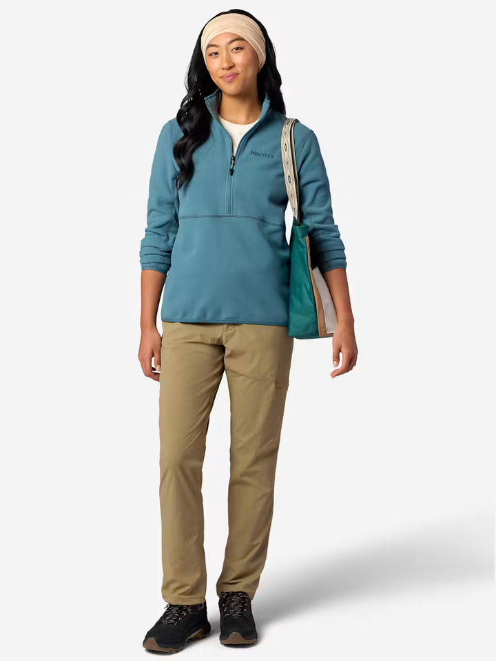 Suéter polar Rocklin con media cremallera para mujer