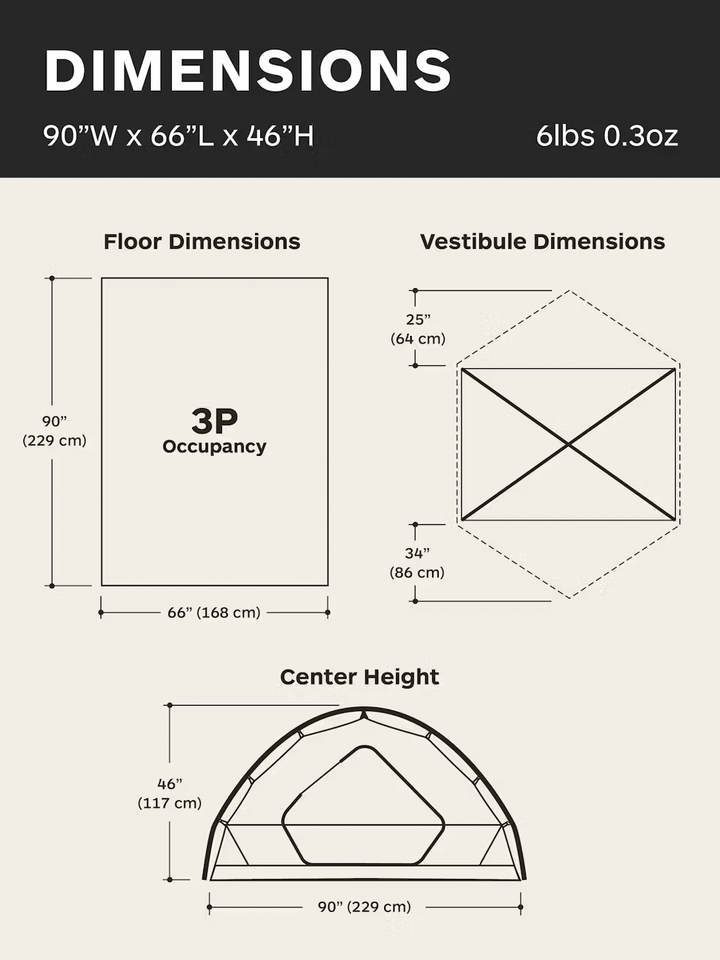 Tungsten 3-Person Tent