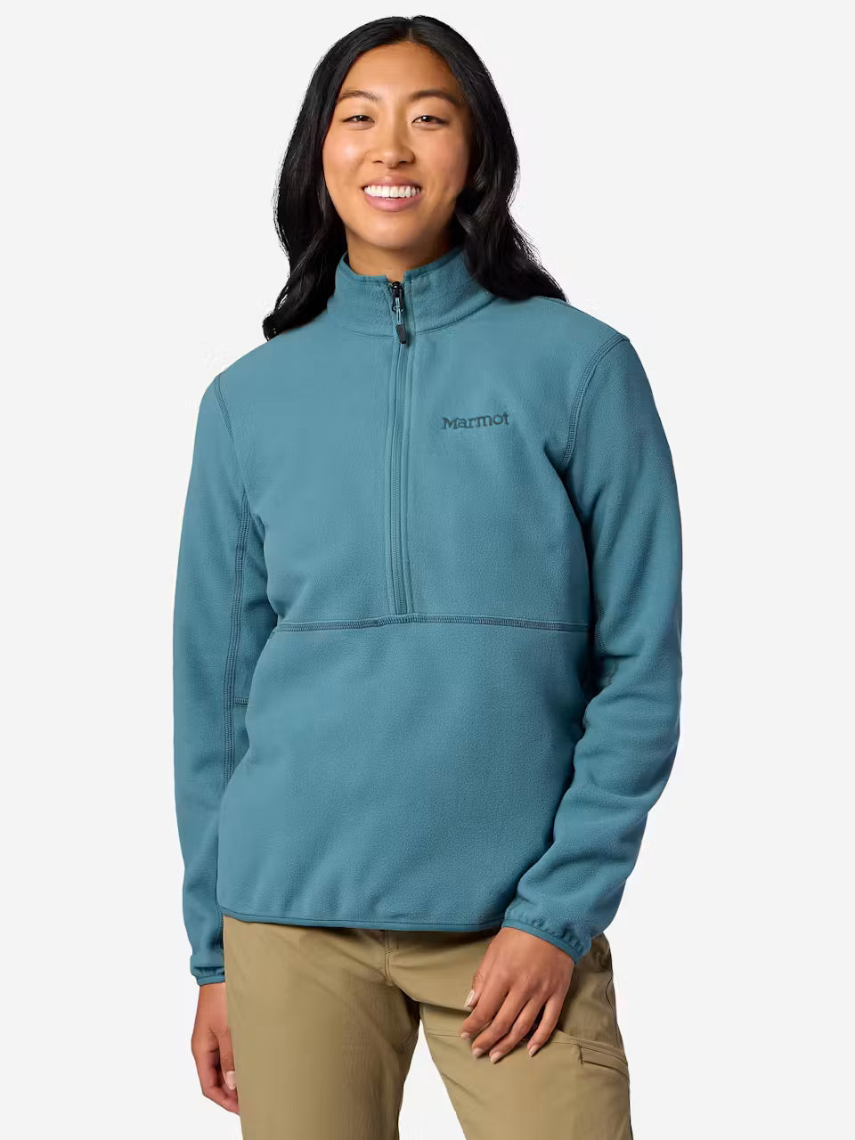 Suéter polar Rocklin con media cremallera para mujer