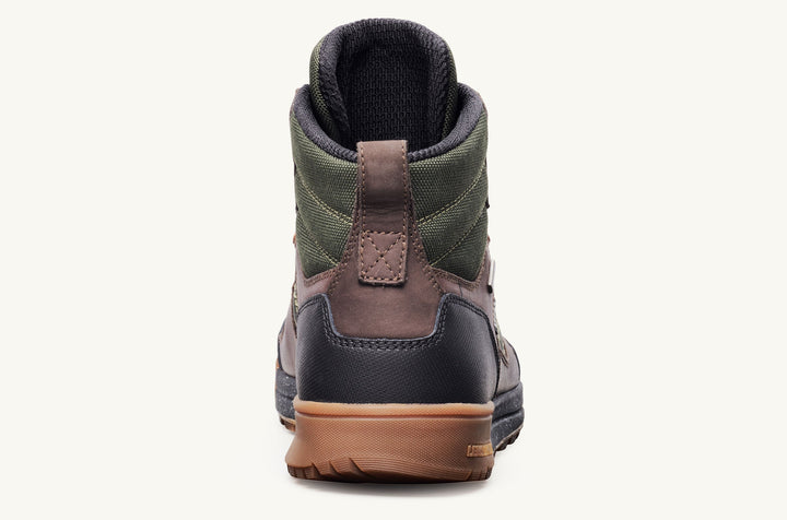 Lems Outlander Waterproof Boot, Evergreen, back view