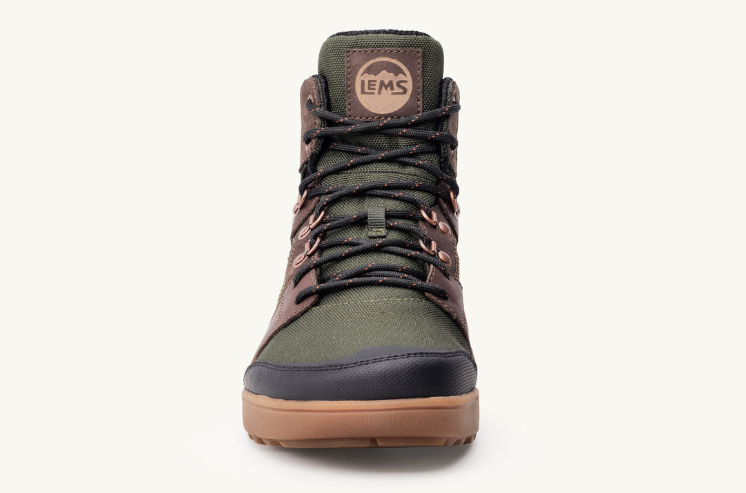 Lems Outlander Waterproof Boot, Evergreen, front view