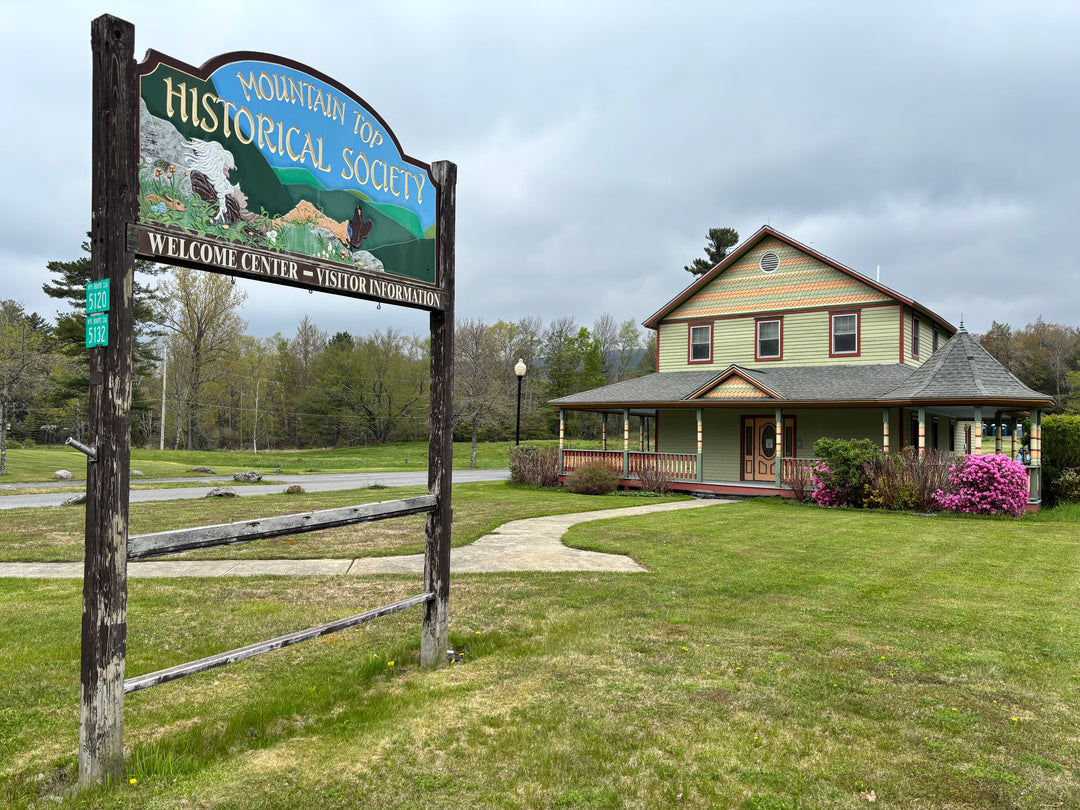 Mountain Top Historical Society Sign & Visitor Center