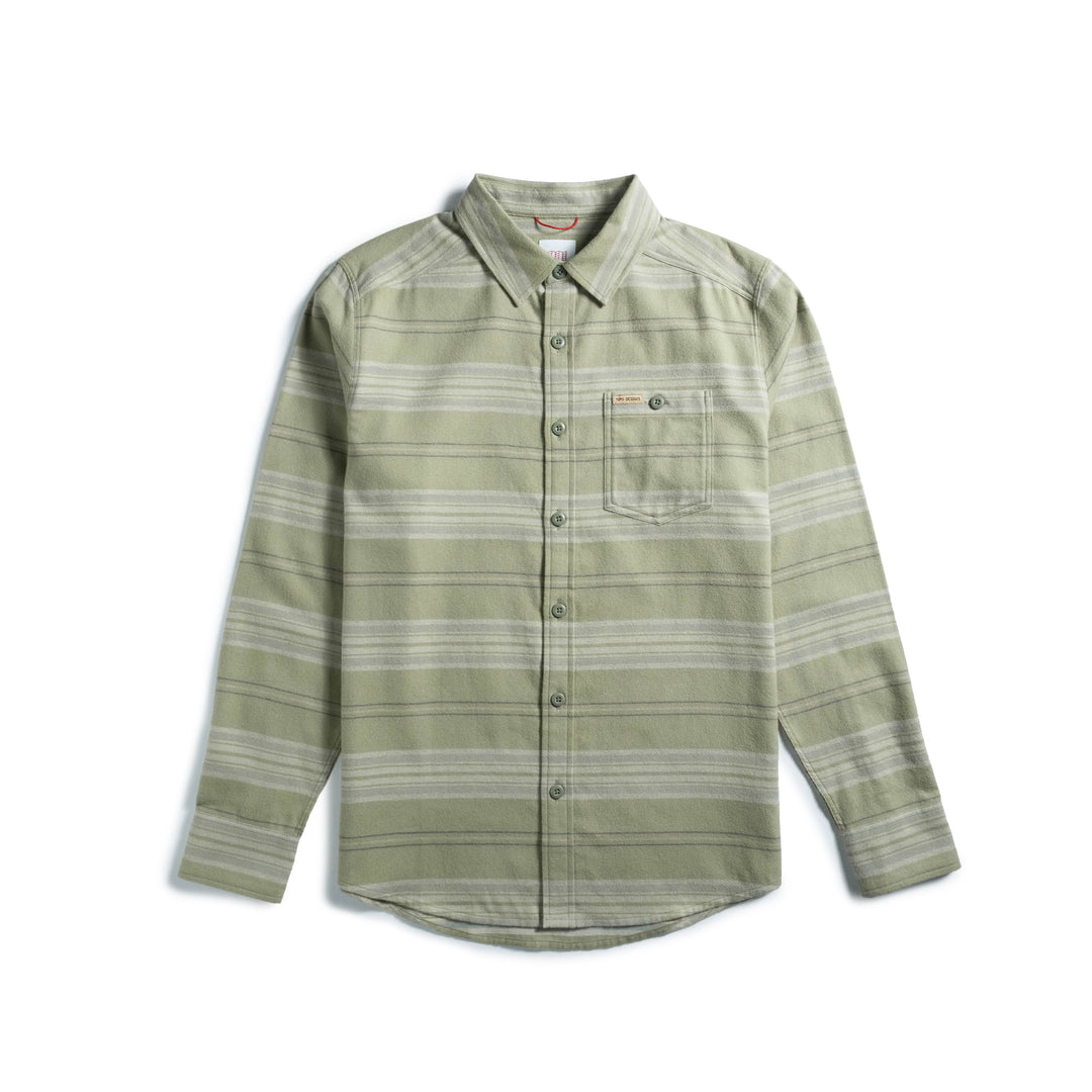 Mountain Shirt Lightweight - Men's - Oil Green Horizontal Stripe