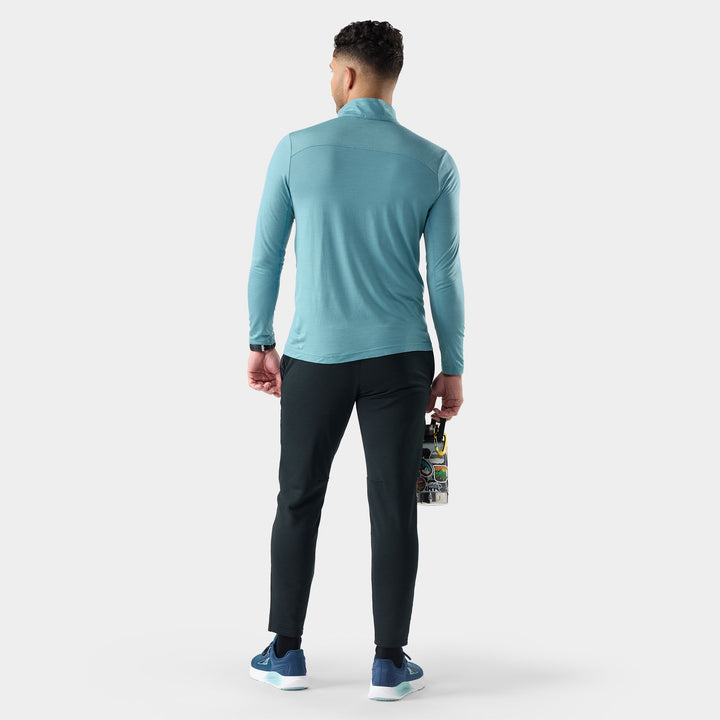 Men's Active Mesh 1/4 Zip - Mineral Blue
