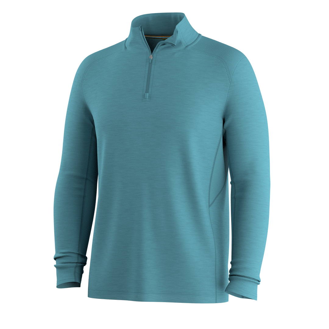 Men's Active Mesh 1/4 Zip - Mineral Blue