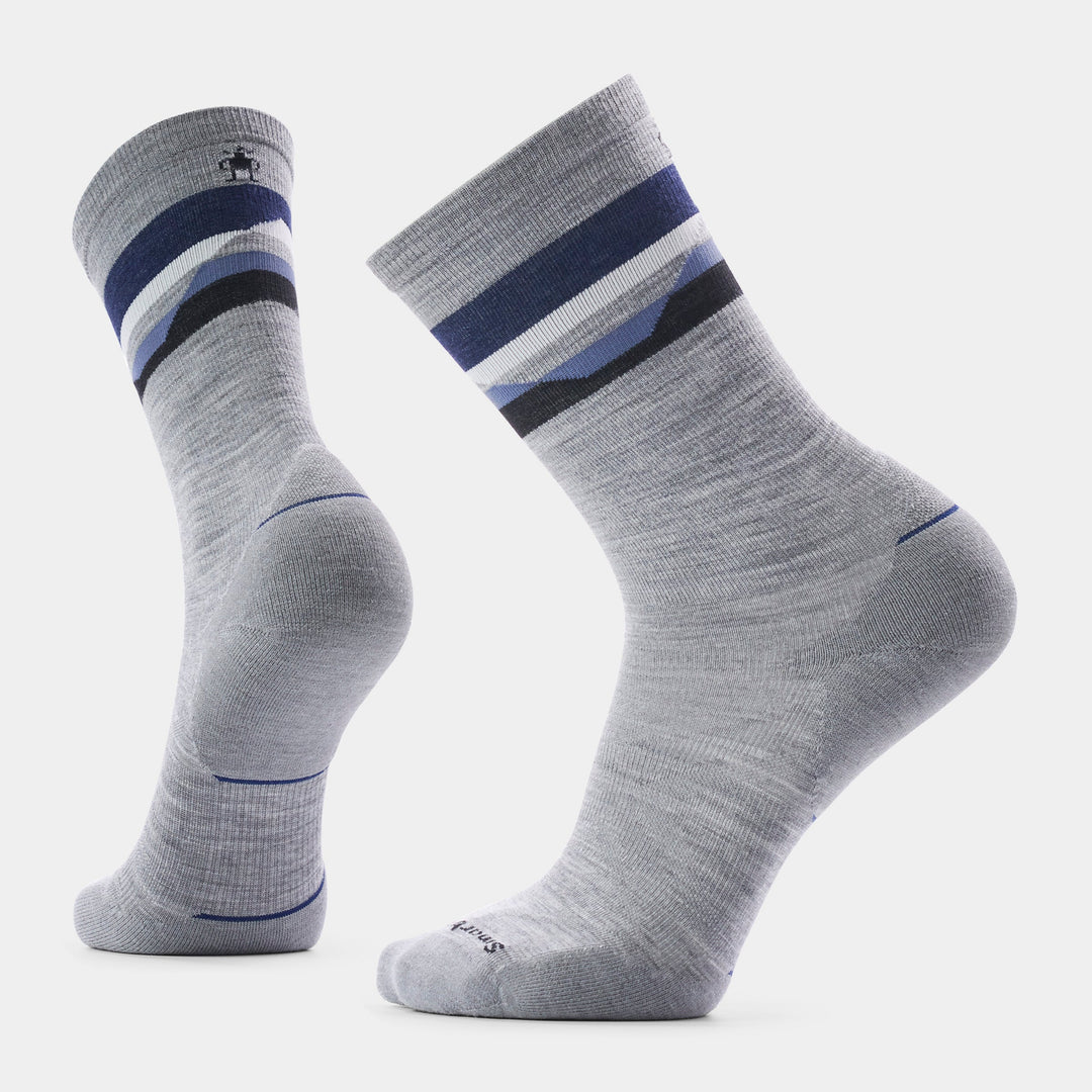 Run Cold Weather Horizons Crew Socks - Light Gray