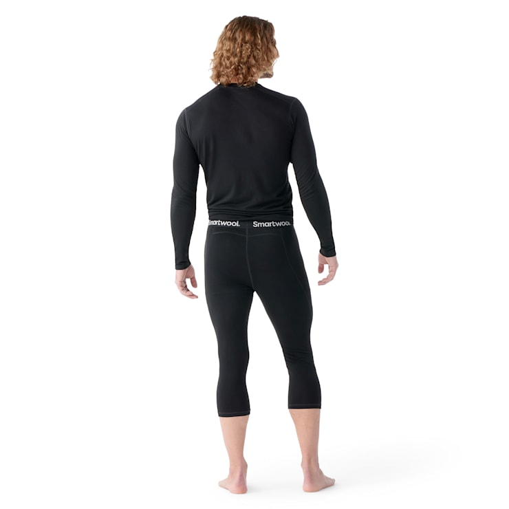 Capa base clásica de merino para todas las estaciones para hombre, parte inferior 3/4