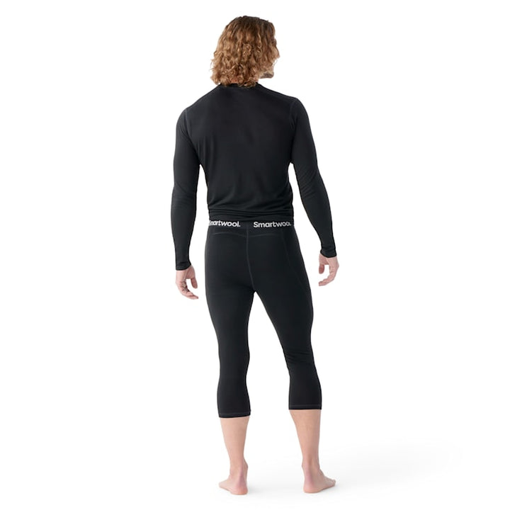 Capa base clásica de merino para todas las estaciones para hombre, parte inferior 3/4