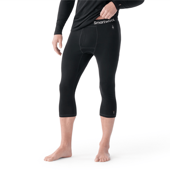Capa base clásica de merino para todas las estaciones para hombre, parte inferior 3/4