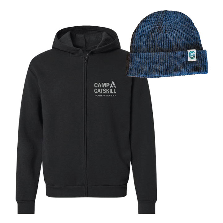 Smores Zip Hoodie + EcoCotton Rib Beanie Bundle