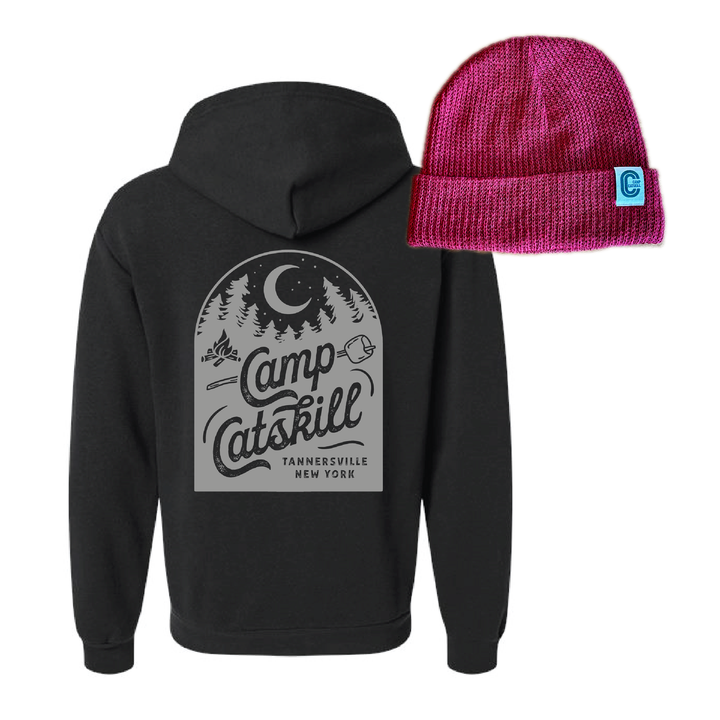 Smores Zip Hoodie + EcoCotton Rib Beanie Bundle