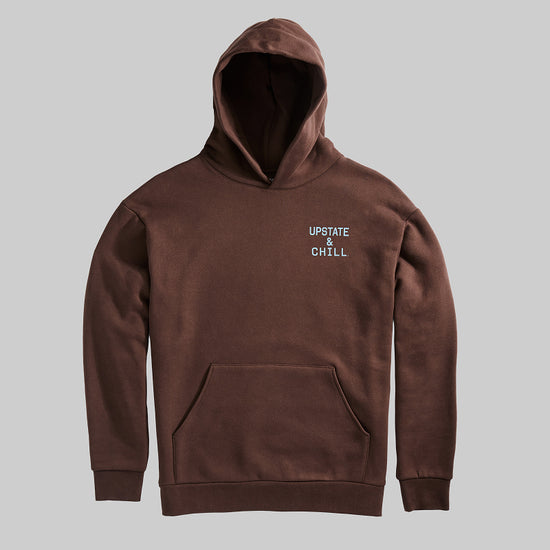 The Heart: Upstate & Chill® Hoodie - Brown