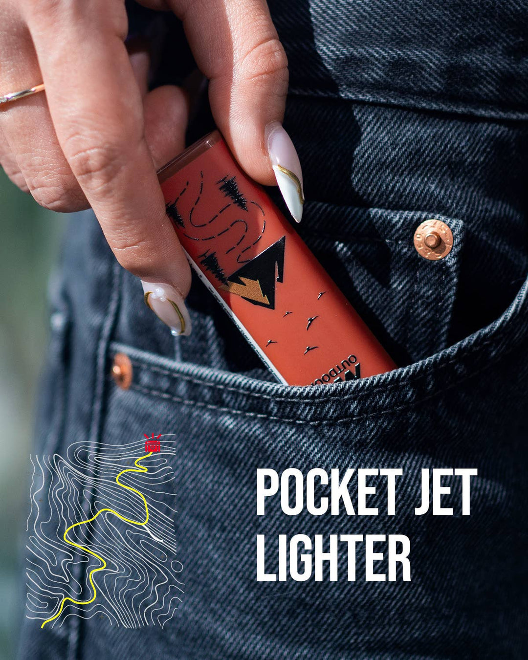MK Lighter Trail Blazer Series, Windproof, Pocket Lighter