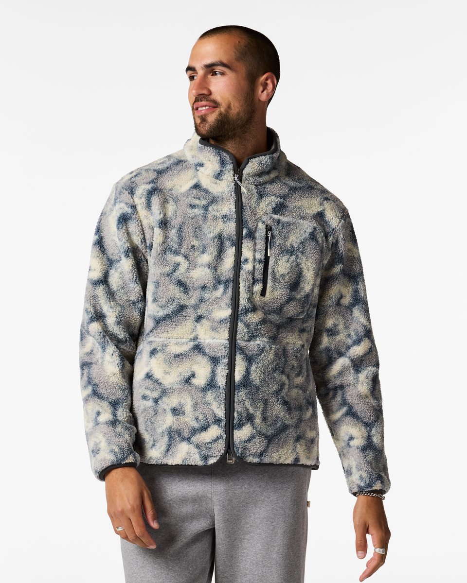 Amigazo Fleece Jacket - Mens - Brush Clouds Slate