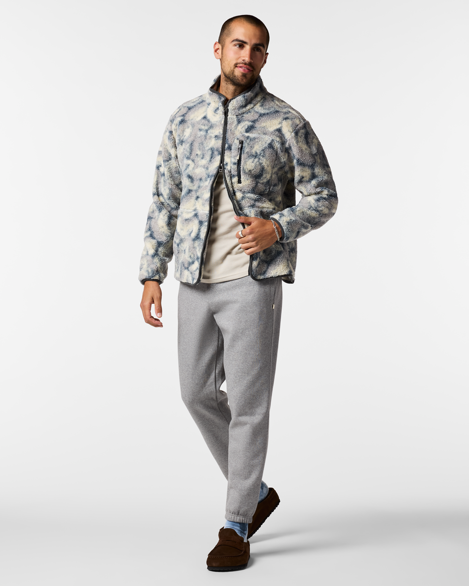 Amigazo Fleece Jacket - Mens - Brush Clouds Slate