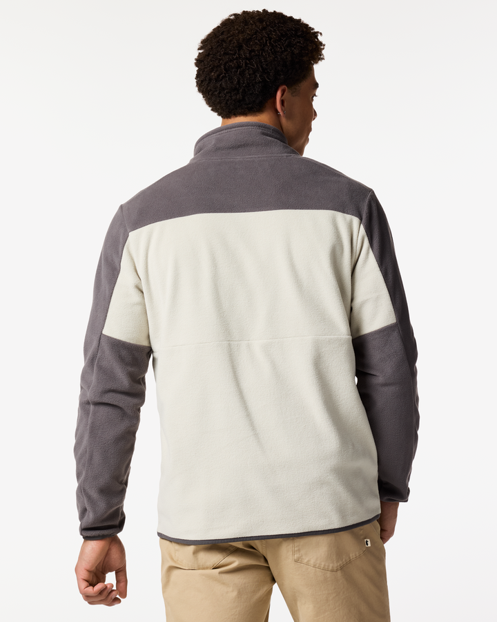 Encima Fleece Pullover Men's - Cinder and Mineral, back