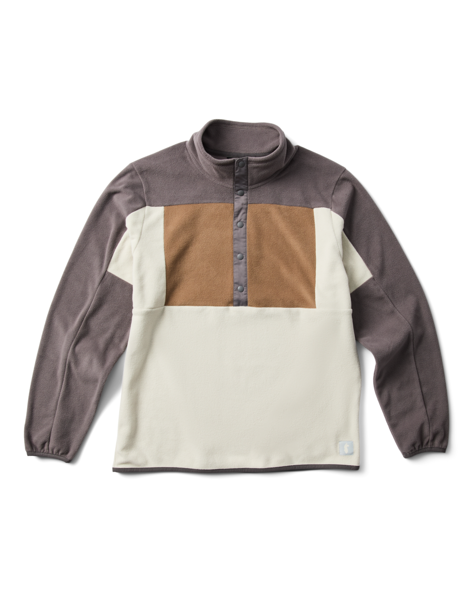 Encima Fleece Pullover Men's - Cinder and Mineral, lifestyle