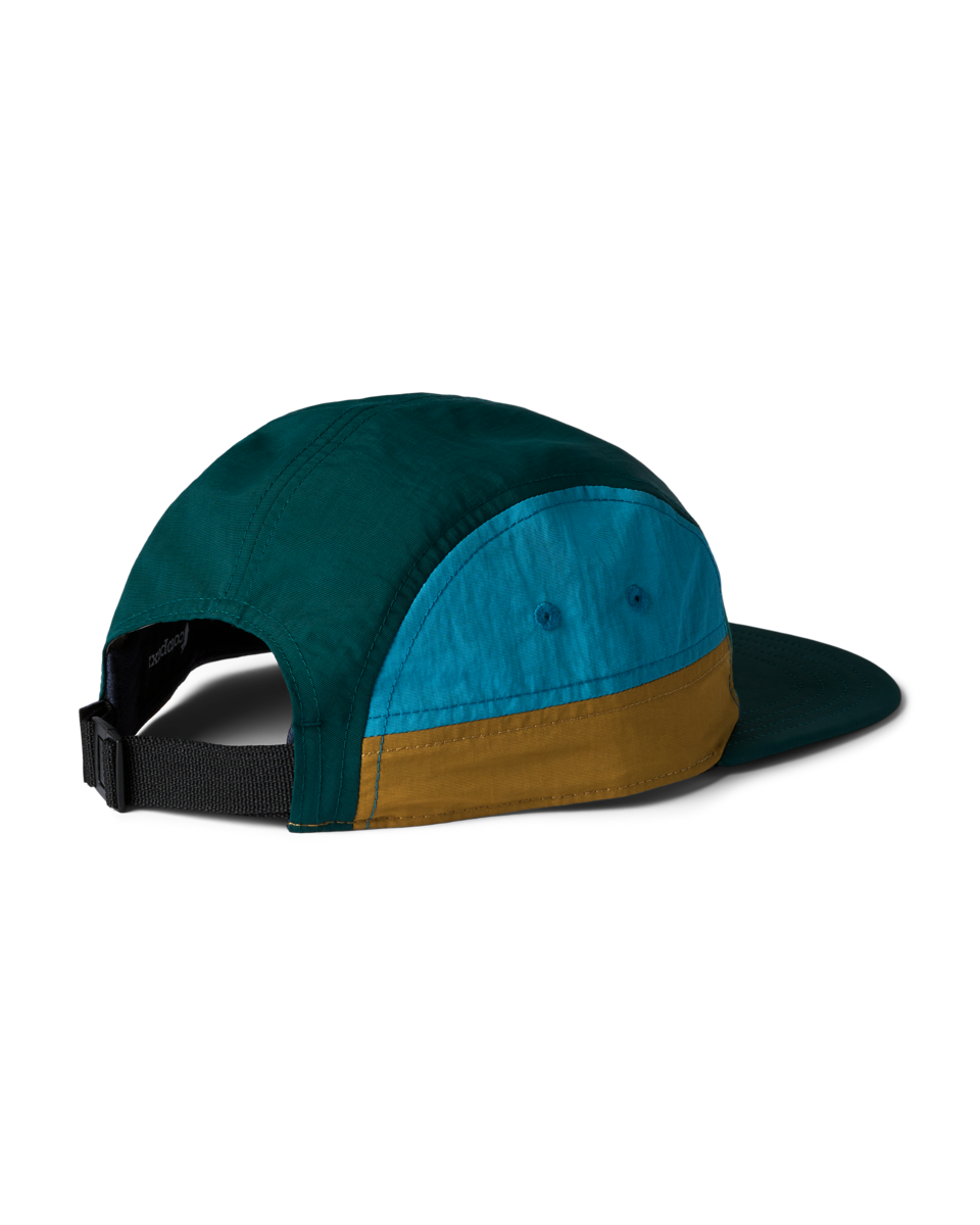 Zen Garden Tech 5-Panel Hat - Juniper and Deep Ocean, back