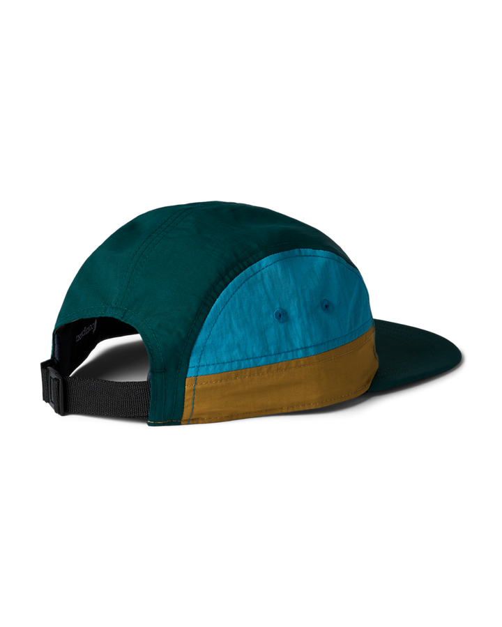 Zen Garden Tech 5-Panel Hat - Juniper and Deep Ocean, back