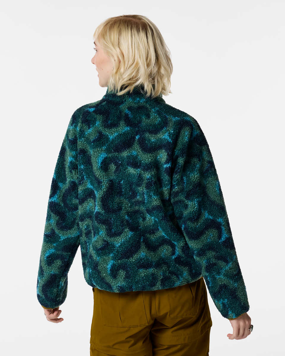 Amigazo Fleece Jacket - Womens - Brush Clouds Oasis