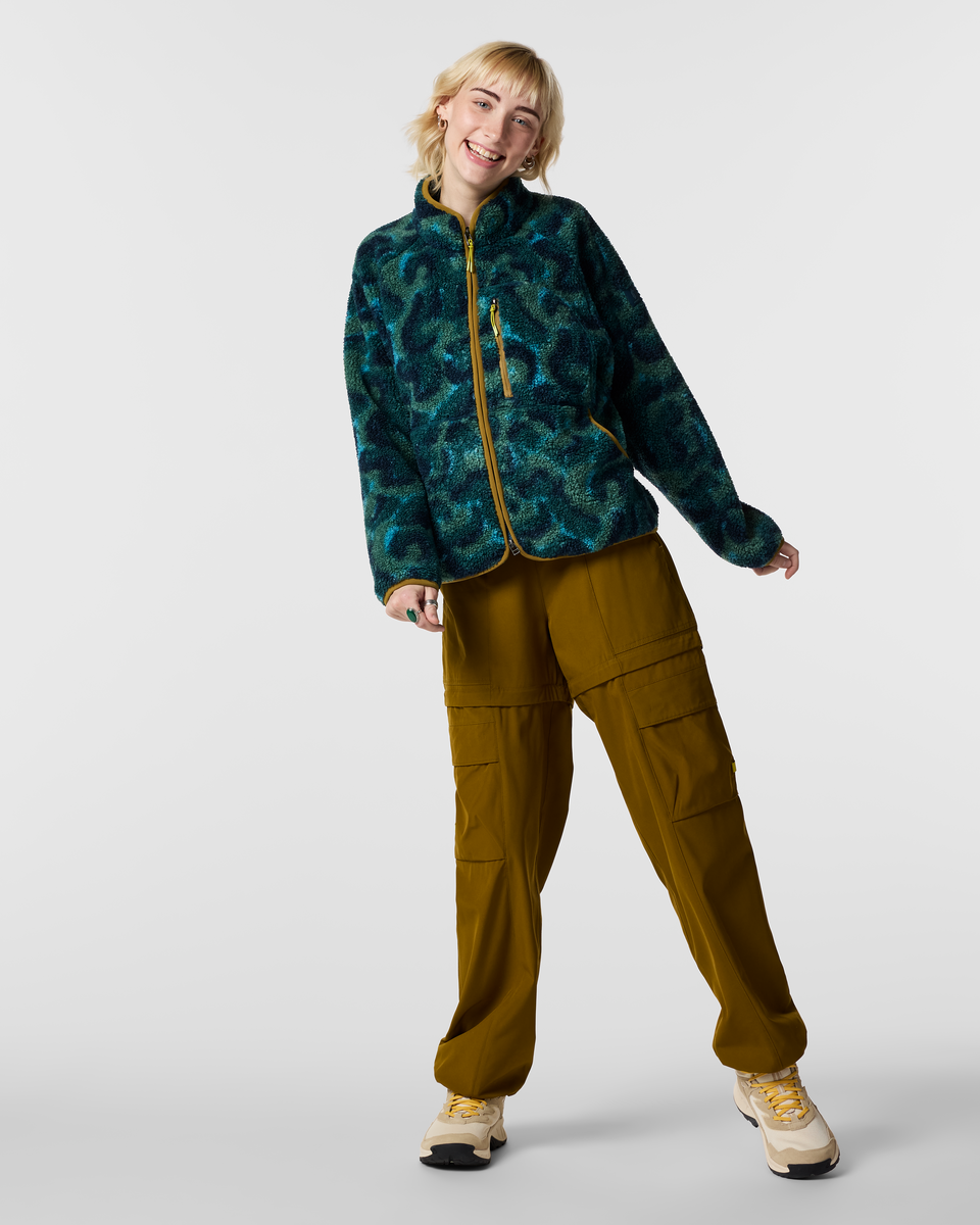 Amigazo Fleece Jacket - Womens - Brush Clouds Oasis