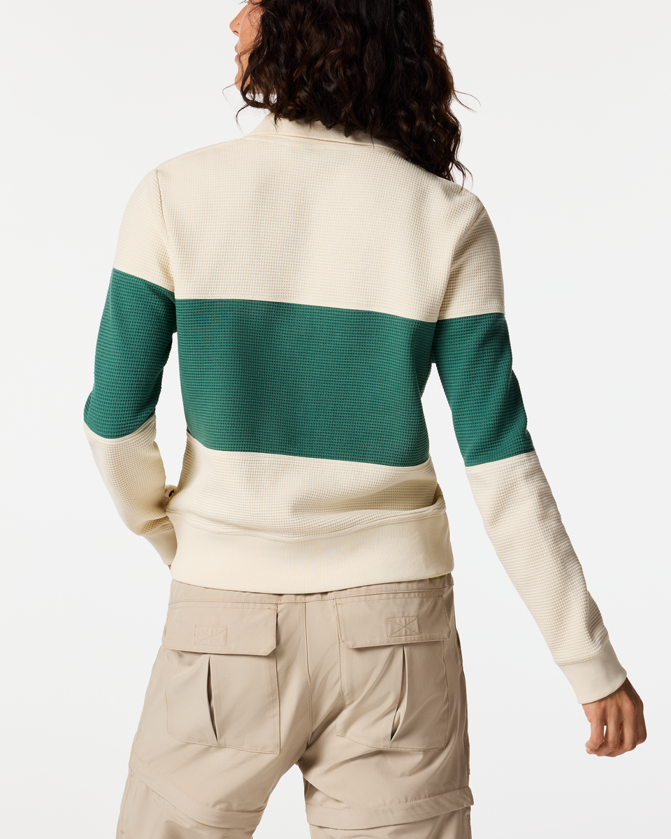 Atajo Waffle Rugby - Womens - Cream/Juniper