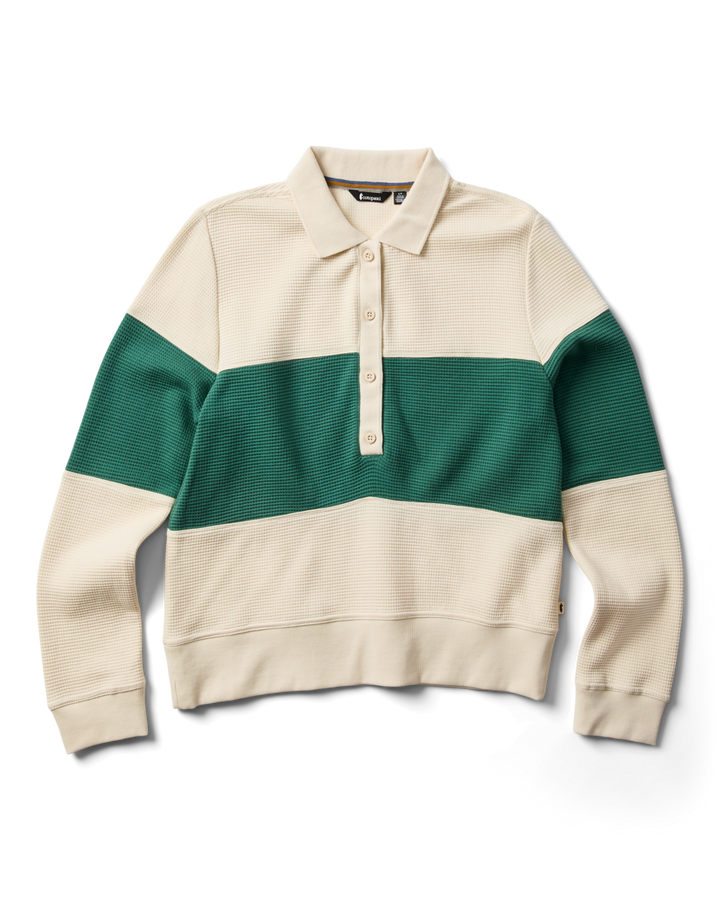 Atajo Waffle Rugby - Womens - Cream/Juniper
