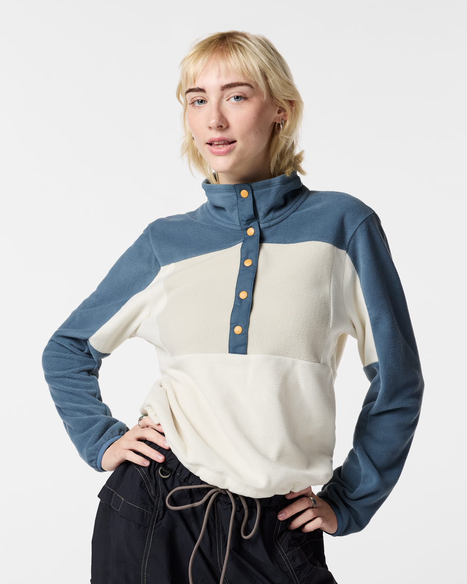 Encima Fleece Pullover - Womens - Slate and Chalk