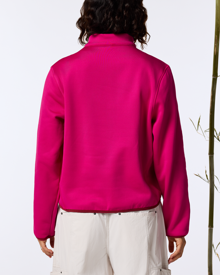 Tempa Fleece Quarter-Zip Pullover - Pitaya, back